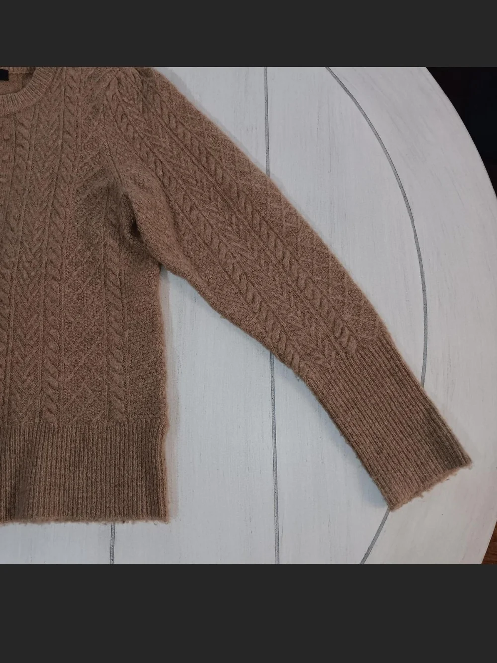 J. Crew Camel Cable Sweater Crewneck